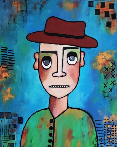 Davis x 16 painting - a.z., 16"